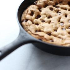 Chocolate Chip Skillet Cookie - Desert Island Dishes