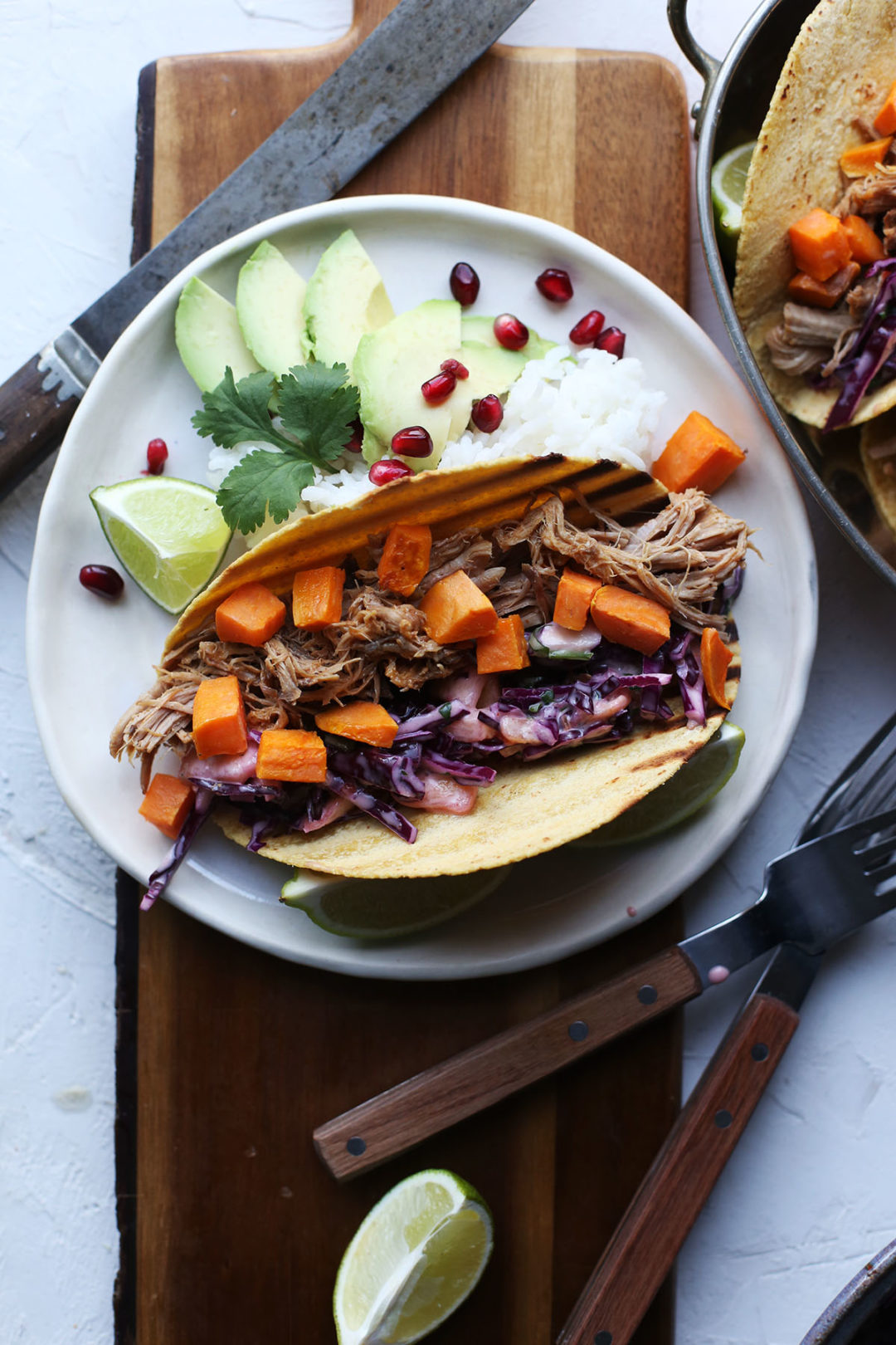 pulled-pork-sweet-potato-tacos-with-pineapple-sriracha-slaw