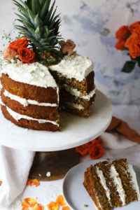 Pineapple Coconut Carrot Cake with Sweetened Condensed Milk Frosting