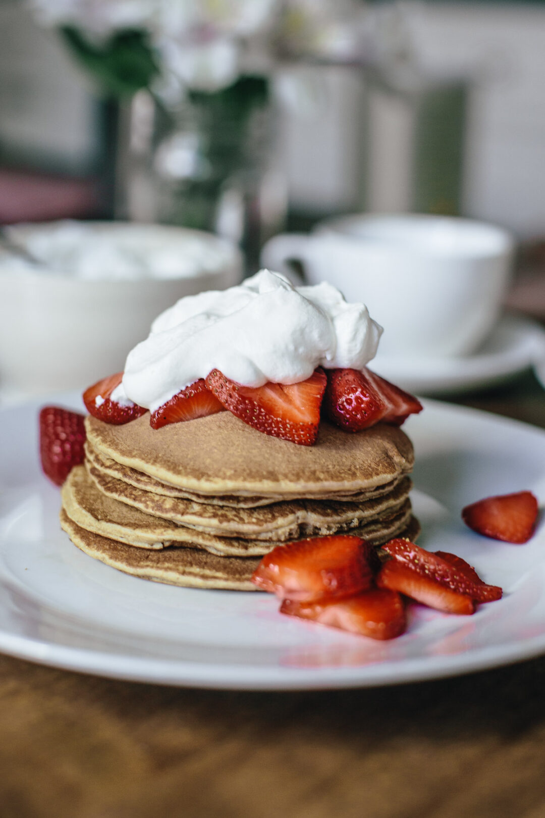 Banana Oatmeal Coconut Pancakes