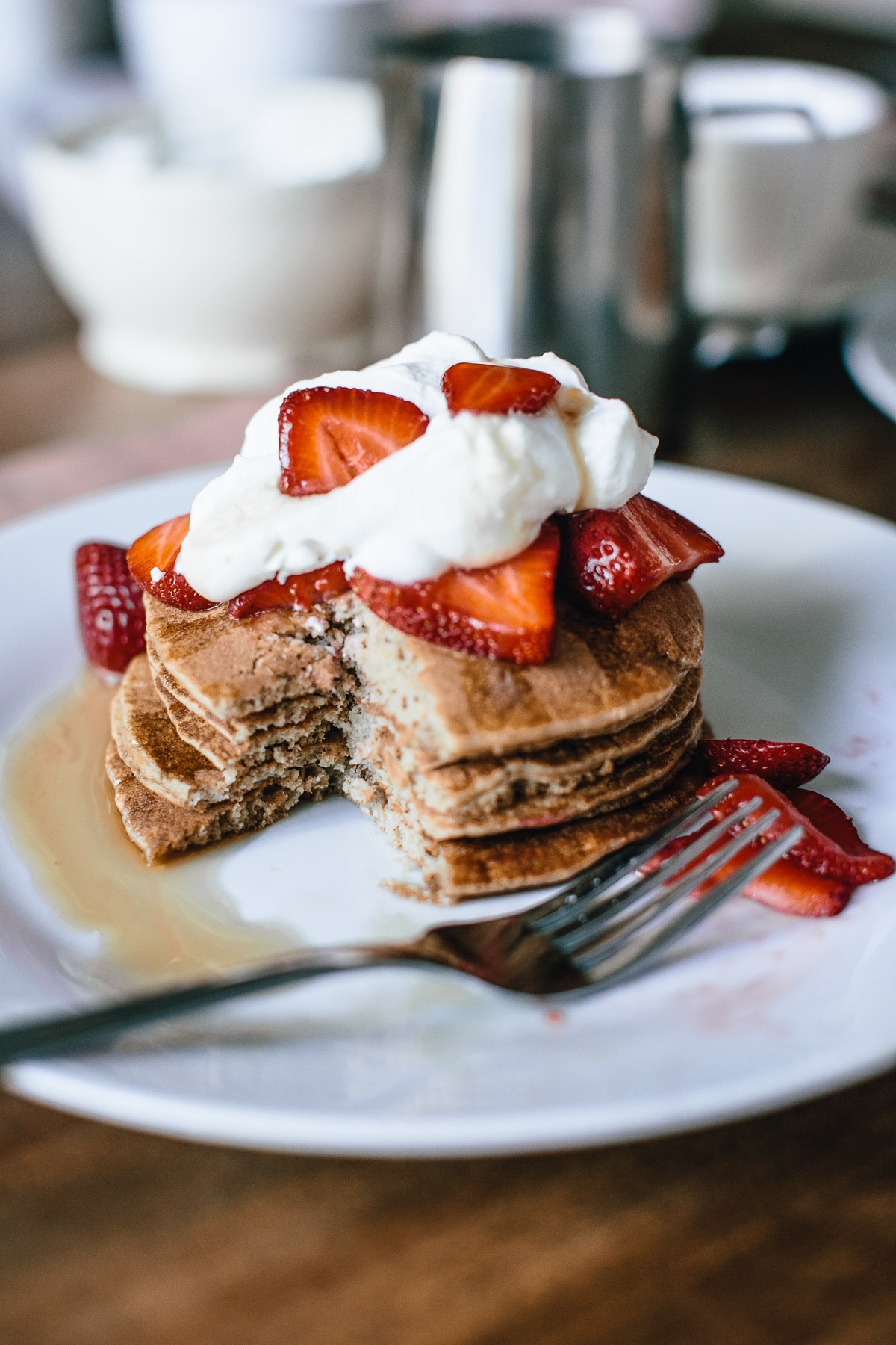 Banana Oatmeal Coconut Pancakes