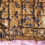 Browned Butter Nutella Filled Blondies