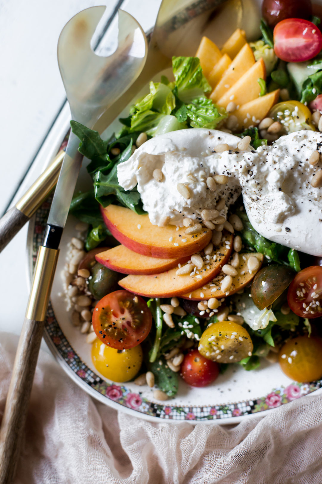 Burrata and Peach End of Summer Salad