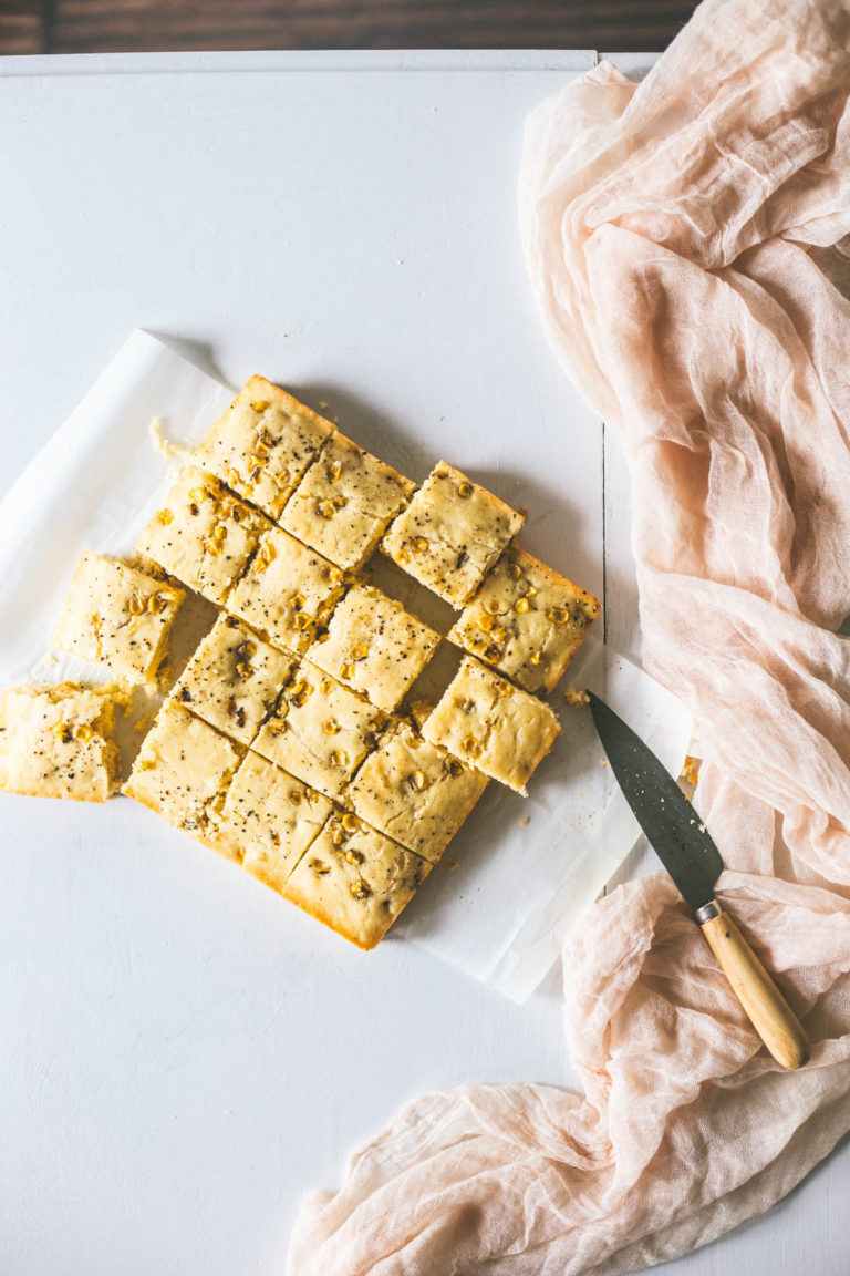 Black Pepper Parmesan Corn Bread