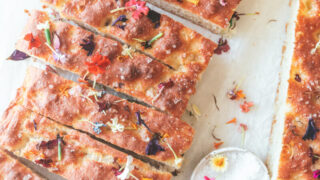 Flower Pressed Summer Focaccia - Olive and Artisan